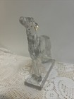 Vintage Bonzi Viking Glass 1940s Wolfhound Dog Figurine Display Bookend 7   x 8   