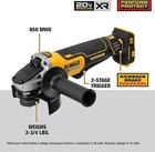 Dewalt 20v Max  Angle Grinder Tool Cordless Brushless  4 1 2 Inch  With Paddle