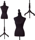 Adjustable Female Dress Form Mannequin 60   67  Tripod Stand Black