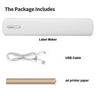 Portable Printer Wireless For Travel  8 5  X 11  Us Letter Thermal Printer White