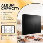Photo Album 4x6 600 Pockets Photos  Large Capacity Leather Cover Photo Book