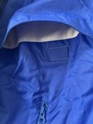 Speedo Blue   White Team Swim Fleece Lined Parka W hood 2 Way Zip Men   s Large