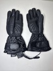 Gerbing s 12v Heated Motorcycle Snowmobile Black Leather Gloves Small Women   s