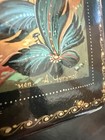 Vintage Russian Fedoskino Lacquer Box Hand Painted Signed Warrior 1989 W  6   x4   