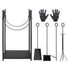 Heavy Duty Firewood Rack Logs Holder For Outdoor Indoor Wood Storage Rack tools