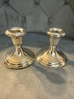 Pair Of Vintage Gorham Sterling Silver Weighted Candlestick Holders  661 Read 