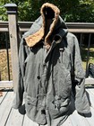 Military N-3b Style Hbt  Material Parka With Hood Size Large