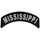 Mississippi State Rocker Sew On Iron On Embroidered Patch 4  X 1 3 4  
