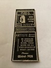 Vintage Matchbook Cover Matchcover Bobtail Artiste Beauty Shoppe St Louis Mn