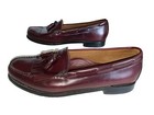 Vintage Bass Weejuns Mens Sz 10 D  Cognac Leather Tassel Slip On