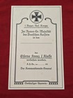 Ww1 Imperial German Iron Cross Ek1 1st Class 1870 Medal Pinback W Award Document