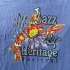 Vintage 2002 New Orleans Jazz And Heritage Festival Jerzees T Shirt Men   s Medium