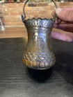 Small Antique Persian Islamic Middle Eastern Hammered Tinned Copper Bucket Pot