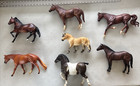 Vintage 90s Breyer Model Horses Lot 7 Mixed Brown  Bay   Pinto Horse Figures