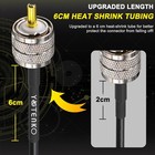 49 2 Ft Rg58 Coax Coaxial Uhf Pl-259 Connectors Amateur Ham Radio Antenna Cable