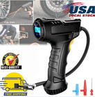 150psi Car Air Tire Pump Inflator Compressor Led Digital Electric Handheld Us