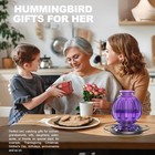 Glass Hummingbird Feeder For Outdoors Hanging Bird Nectar Feeder With Perch