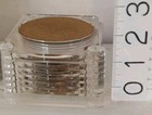 Lucite Coaster Set 6 In Stand Acrylic Mcm Made Taiwan Cork Granny Core Vintage