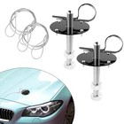  Hood Pins Kit For Car  Stainless Steel  Universal Car Mods Automotive Black