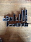 Metal Letterpress Furniture Lot Of 15 Assorted Sizes  