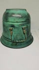 Vintage Decorative Brass Art Piece Table Decor Patina Collectible Flaw 