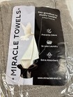 Miracle Made Silver Infused Cotton Towels 3-piece Towel Set Stone Gray New