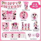 Minnie Mouse Party Supplies 113 Minnie Birthday Party Decoration Balloons Plates