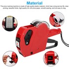 Mx-5500 8 Digits Eos Price Tag Gun Labeler Marking W  Sticker Labels Ink Roller