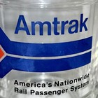 Amtrak Americas Nationwide Rail Passenger System Glass Coffee Mug Beer Stein Vtg