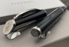 Visconti Italy Pininfarina Xl Black steel Fountain  395 New  f  M  B  Or Xf Nib 