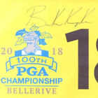 Signed Brooks Koepka 2018 Pga Championship Flag 3rd Major Rare Autographed Psa