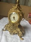 Ams Quartz Rococo Style Design Mantel Clock Heavy Brass 22 X 7 X30 5 Cm 2 3kg