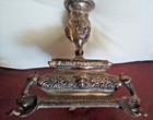 Griffin Dragon Candlestick Gothic Art Nouveau Pair