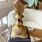 Vintage Brass Armillary Sphere 17 5    Made India     Celestial Globe Sculpture 1975