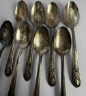President Spoons Silver Plated 6  Lot Of 8 By Wm Rogers Mfg Co Vintage Set