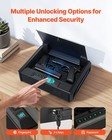 Vevor Gun Safe With Fingerprint password key Lighting For 2 Pistols   Magazines
