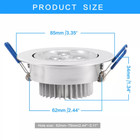 10 20pcs Dimmable Led Downlight 3w 5w Recessed Home Decoration Ceiling Light