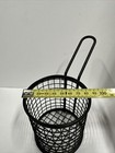 Mini Round Serving Basket French Fry Chips Chicken Nuggets Strips Catering Black