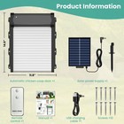 Solar Powered Chicken Coop Door Opener Timer   Light Sensor Auto Door Waterproof