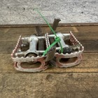 Vintage Mks Bmx-7 Bmx Bike Pedals 9 16 Red Japan Old School 1980s Race Bike