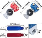 Extensi  n De Aluminio Anodizado Con Empu  aduras Y Sellos  Rojo Y Azul  Nuevo Us