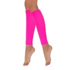 Wrapables 80 s Style Neon Fluorescent Ribbed Leg Warmers