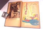 Antique Scrapbook W ephemera 11 5 x8 3 4  1920s To Mid Century Interesting