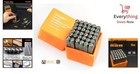36pc Steel Metal Stamp Set 1 8  3mm Number Letter Punch Jewelry Craft Punch Tool