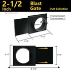 11259 2-1 2-inch Abs Plastic Blast Gate For Vacuum dust Collector