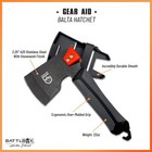 Gear Aid Balta Compact Hatchet Full Tang Stainless Multi Purpose Camp Axe Tool