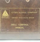 Vintage Citgo Well Control Manual Leather Bag Case Manual Not Included