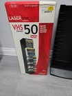 Laserline 50 Slot Vhs Tape Storage Tower Black Plastic Shelf Media Rack  nib 