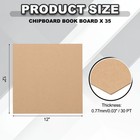 Chipboard Book Board  12 X 12 Inch 30 Pt 35 Pcs Binding Supplies  Wood