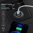 Car Charger Cigarette Lighter Socket Dual Port Usb Fast Charging For Cell Phone
